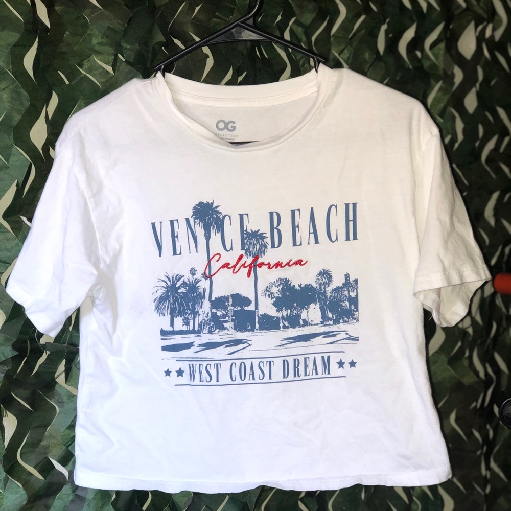 White Venice Beach Graphic Tee
